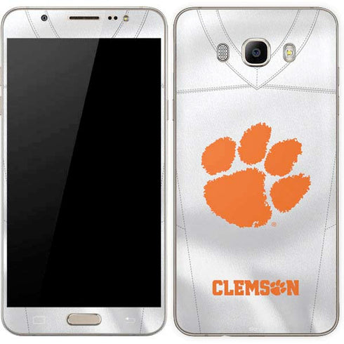 Clemson University White Jersey Galaxy J7 Skin