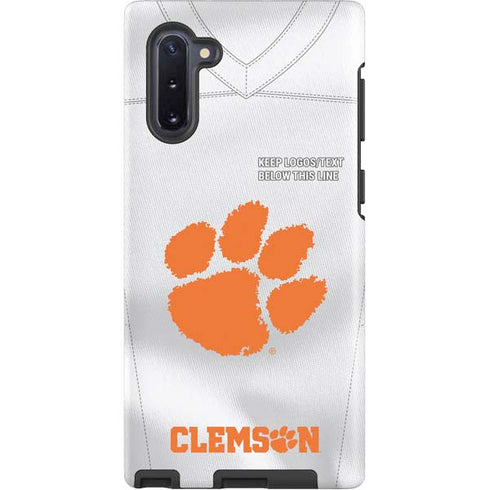 Clemson University White Jersey Galaxy Cases