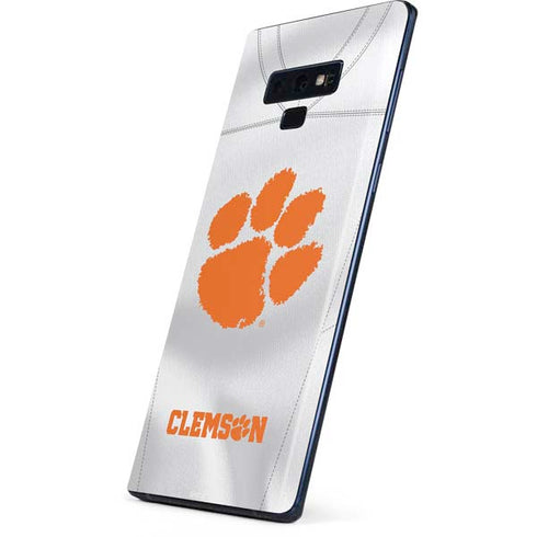 Clemson University White Jersey Galaxy Note 9 Skin
