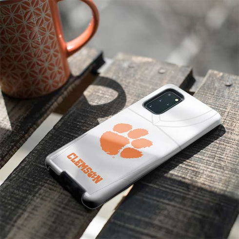 Clemson University White Jersey Galaxy S20 Plus Pro Case