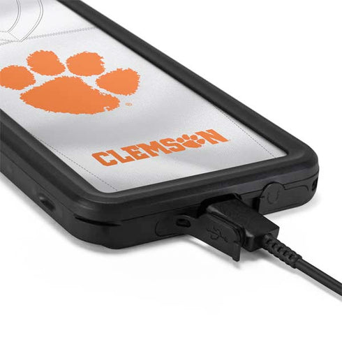 Clemson University White Jersey Galaxy S20 Plus Waterproof Case