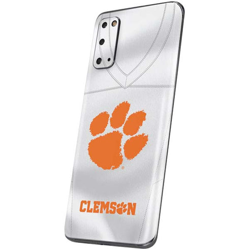 Clemson University White Jersey Galaxy S20 Skin