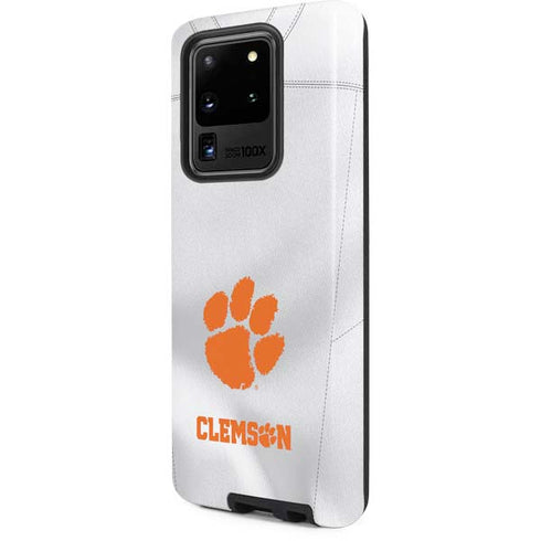 Clemson University White Jersey Galaxy S20 Ultra 5G Pro Case