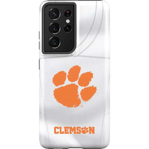 Clemson University White Jersey Galaxy S21 Ultra 5G Pro Case
