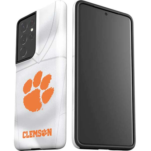 Clemson University White Jersey Galaxy S21 Ultra 5G Pro Case