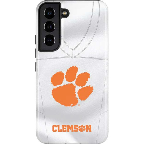 Clemson University White Jersey Galaxy S22 Pro Case