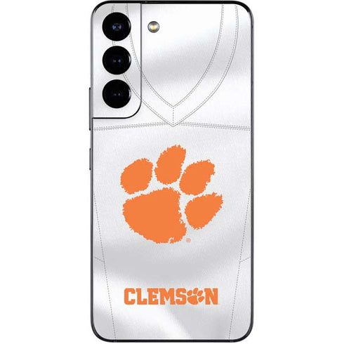 Clemson University White Jersey Galaxy S22 Skin