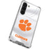 Clemson University White Jersey Galaxy S23 Clear Case