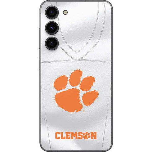 Clemson University White Jersey Galaxy S23 FE Skin