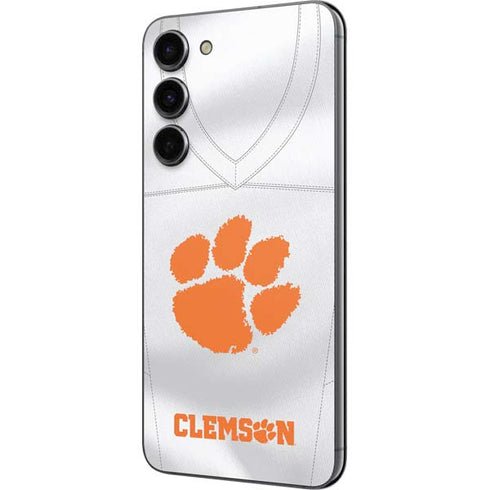 Clemson University White Jersey Galaxy S23 FE Skin