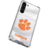 Clemson University White Jersey Galaxy S23 Plus Clear Case