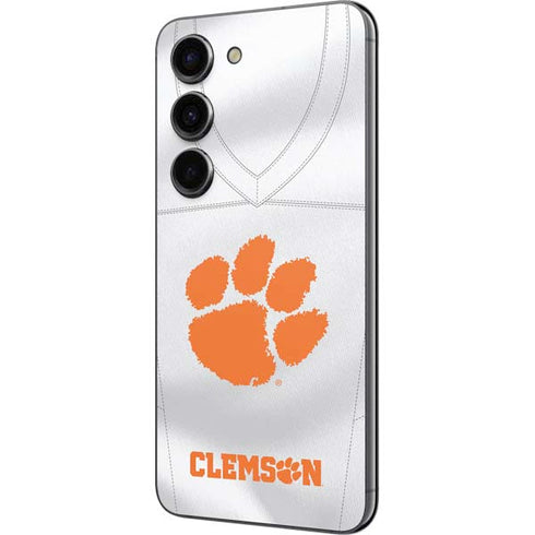Clemson University White Jersey Galaxy S23 Skin