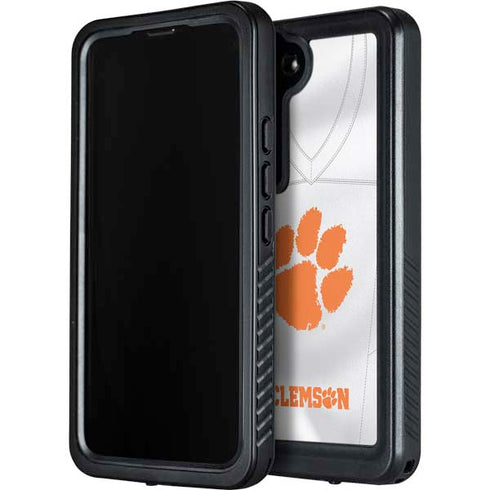 Clemson University White Jersey Galaxy S23 Waterproof Case