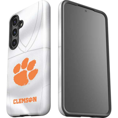 Clemson University White Jersey Galaxy S25 Impact Case