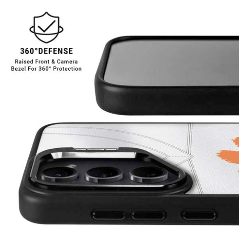 Clemson University White Jersey Galaxy S24 Ultra Kickstand Case