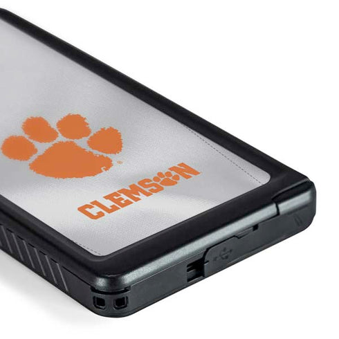 Clemson University White Jersey Galaxy S24 Ultra Waterproof Case