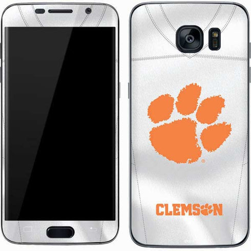Clemson University White Jersey Galaxy S7 Skin