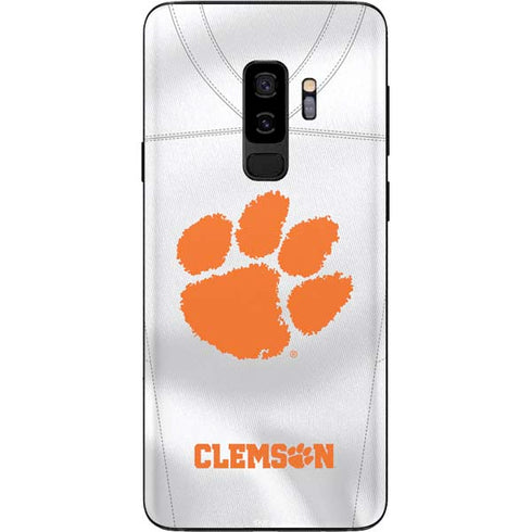 Clemson University White Jersey Galaxy S9 Plus Skin