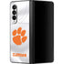 Clemson University White Jersey Galaxy Z Fold3 5G Skin