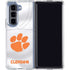 Clemson University White Jersey Galaxy Z Fold5 5G Clear Case