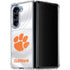 Clemson University White Jersey Galaxy Z Fold5 5G Clear Case