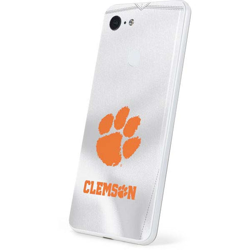 Clemson University White Jersey Google Pixel 3 Skin