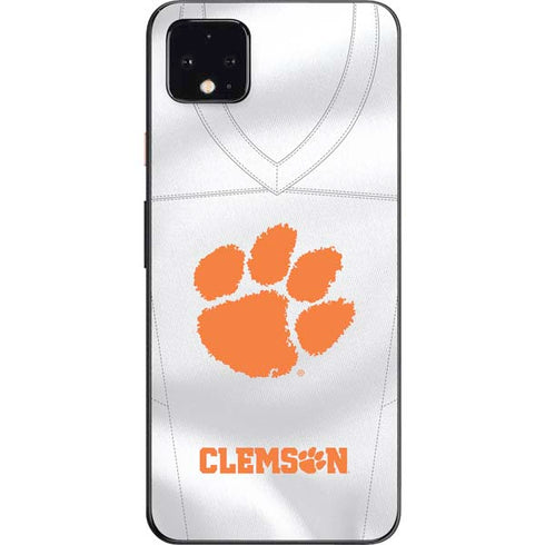 Clemson University White Jersey Google Pixel 4 XL Skin