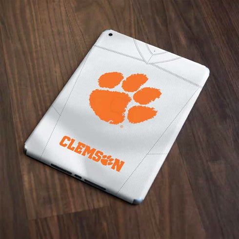 Clemson University White Jersey Apple iPad Skin