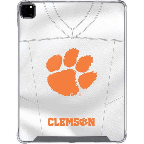 Clemson University White Jersey iPad Pro 12.9in (2020) Clear Case