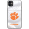 Clemson University White Jersey iPhone 11 Clear Case