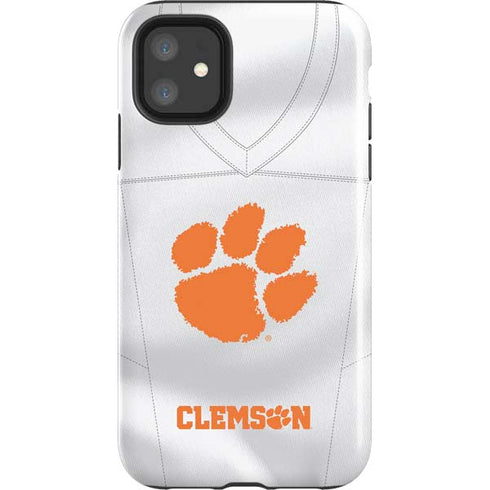 Clemson University White Jersey iPhone 11 Impact Case