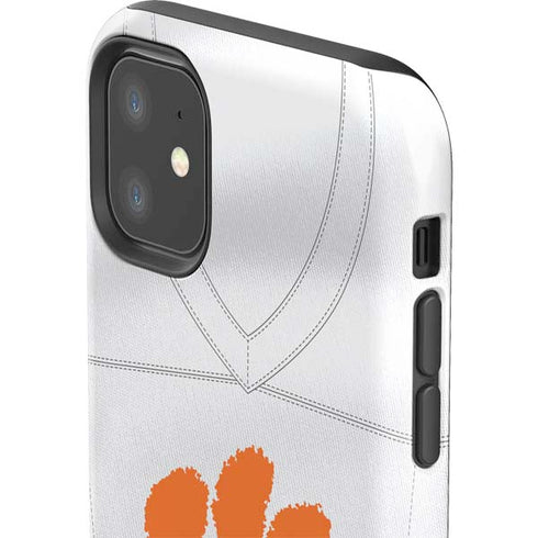 Clemson University White Jersey iPhone 11 Impact Case
