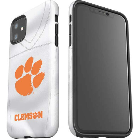 Clemson University White Jersey iPhone 11 Impact Case