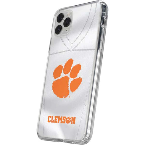Clemson University White Jersey iPhone 11 Pro Clear Case
