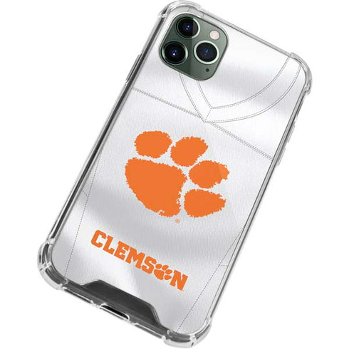 Clemson University White Jersey iPhone 11 Pro Max Clear Case