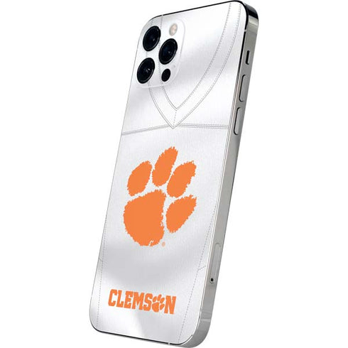 Clemson University White Jersey iPhone 12 Pro Skin