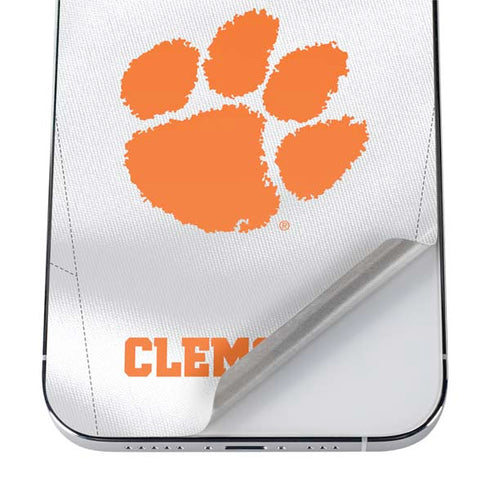 Clemson University White Jersey iPhone 12 Pro Skin