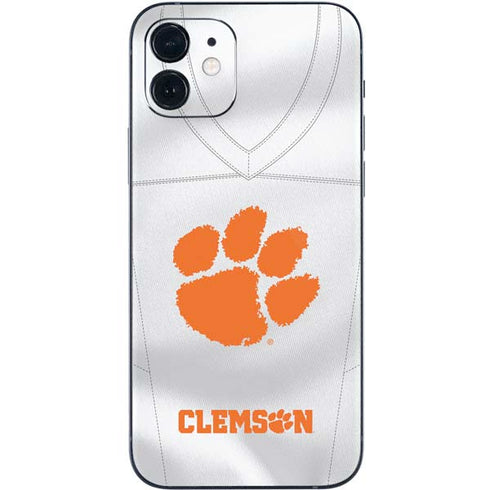 Clemson University White Jersey iPhone 12 Skin