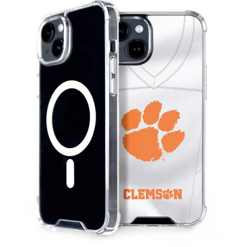 Clemson University White Jersey iPhone 13 MagSafe Case