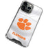 Clemson University White Jersey iPhone 13 Pro Clear Case