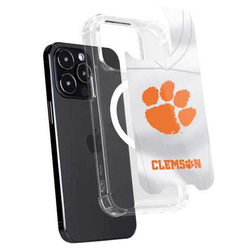 Clemson University White Jersey iPhone 13 Pro MagSafe Case