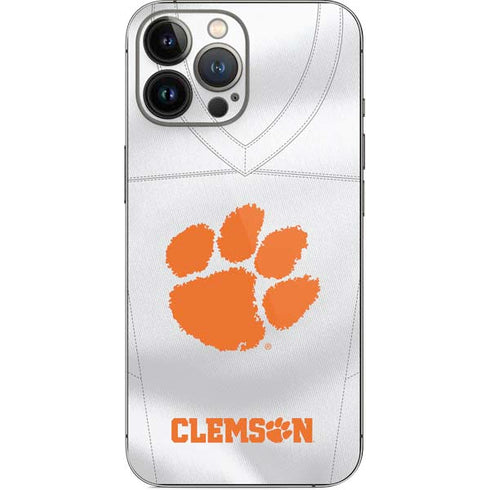 Clemson University White Jersey iPhone 13 Pro Max Skin