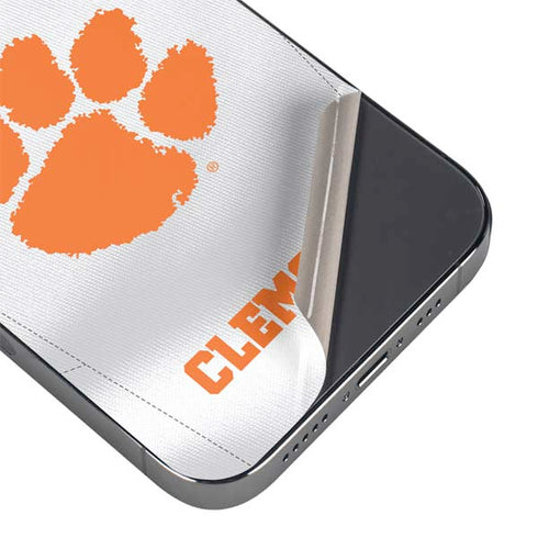 Clemson University White Jersey iPhone 14 Pro Max Skin
