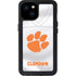 Clemson University White Jersey iPhone 15 Plus Waterproof Case