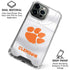 Clemson University White Jersey iPhone 15 Pro Max Clear Case