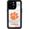 Clemson University White Jersey iPhone 15 Pro Waterproof Case