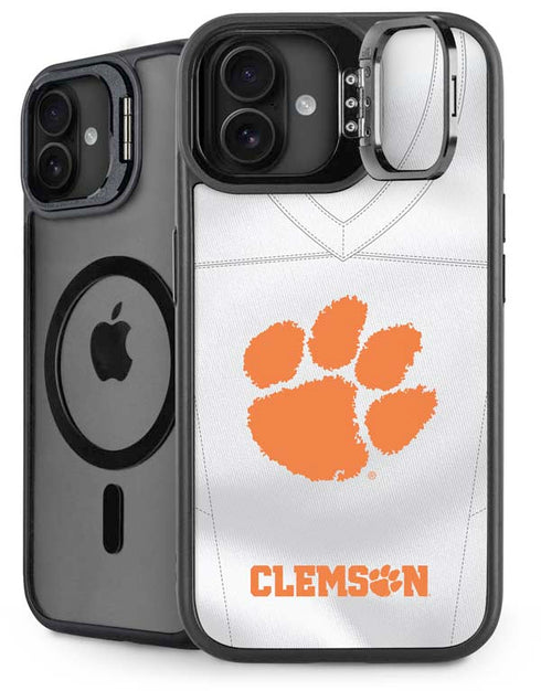 Clemson University White Jersey iPhone 16 Plus Kickstand Case