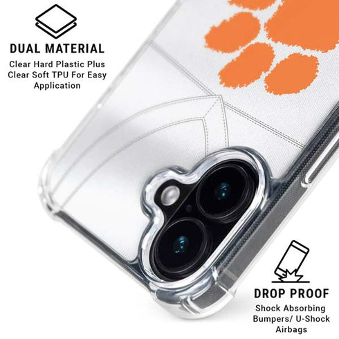 Clemson University White Jersey iPhone 16 Plus MagSafe Case