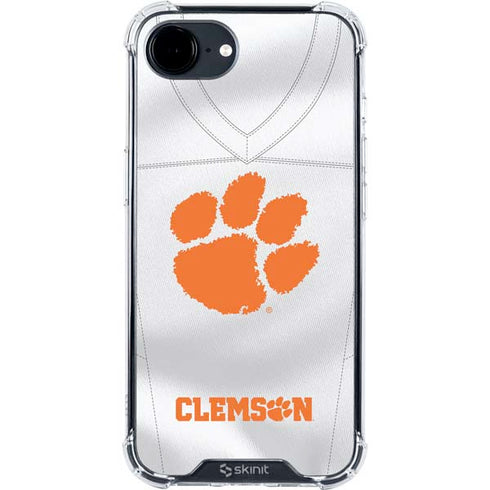 Clemson University White Jersey iPhone 16e Clear Case