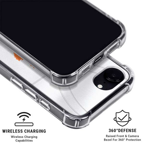 Clemson University White Jersey iPhone 16e Clear Case